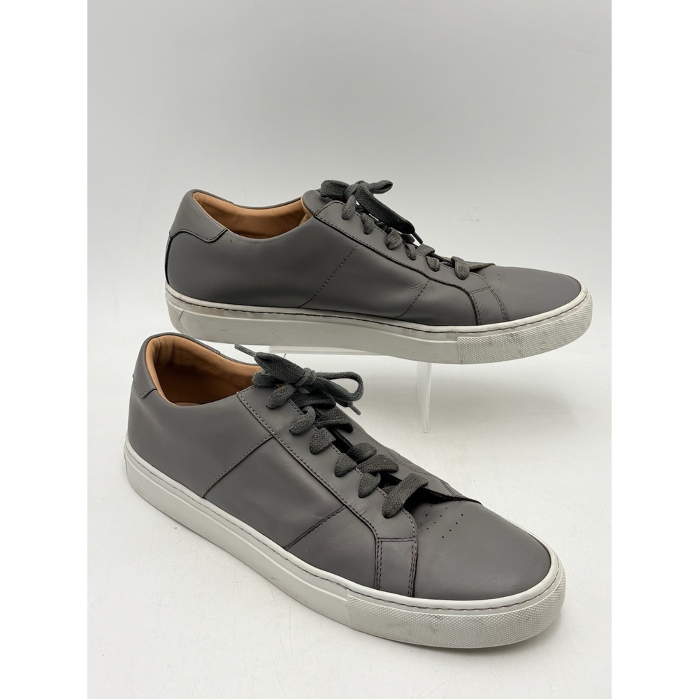 Greats Brooklyn Men's Sneakers Royale Grey Leather Lace Up Shoes Sz 13 Low Top